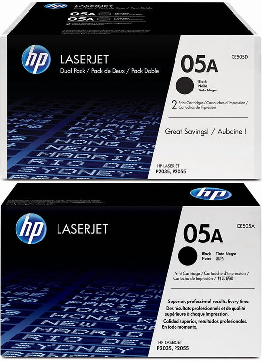 HP 05A Original Toner 2-Pack Bundle (Black &amp; Black): Buy 1, Get 1 30% Off