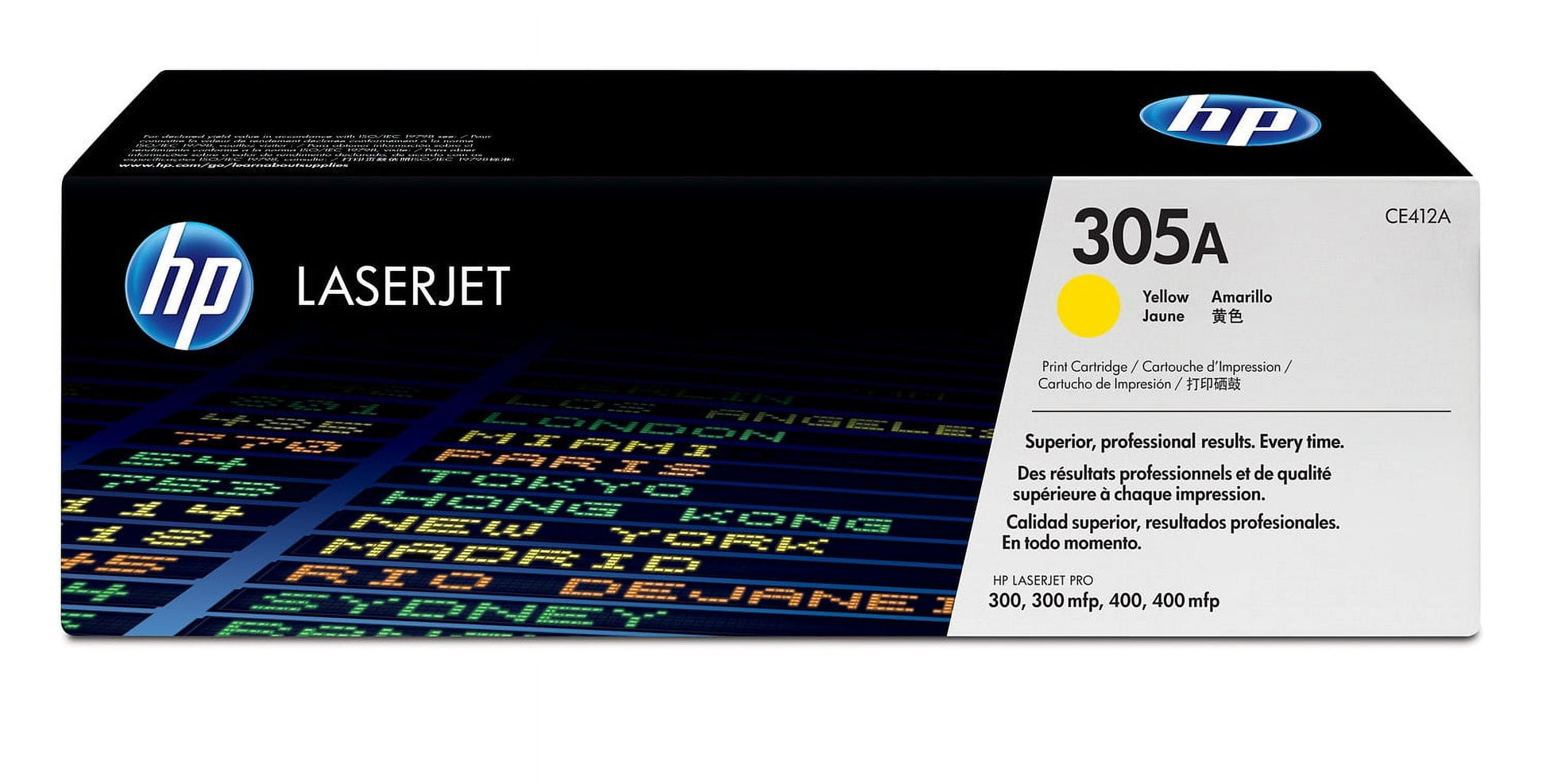 HP 305A Yellow Original LaserJet Toner Cartridge, ~2,600 pages, CE412A