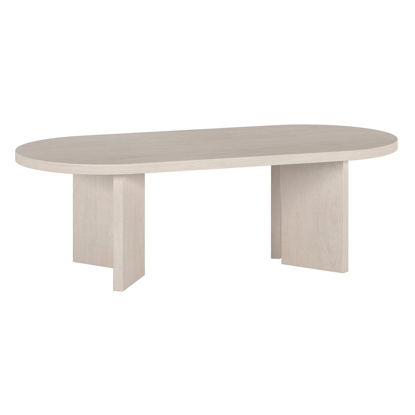 Henn&Hart 47.63" Alder White MDF Coffee Table