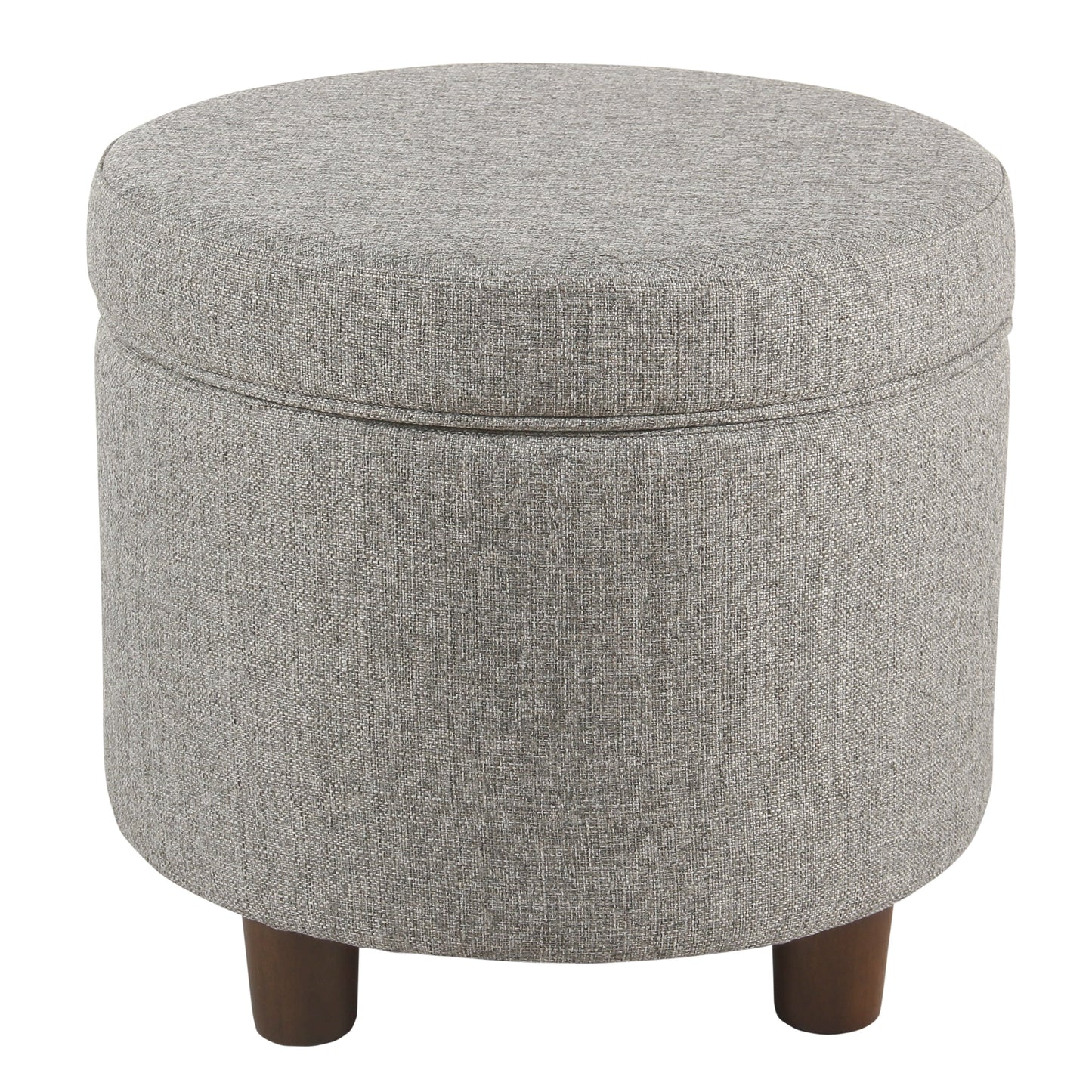 HomePop Round Storage Ottoman, Multiple Colors
