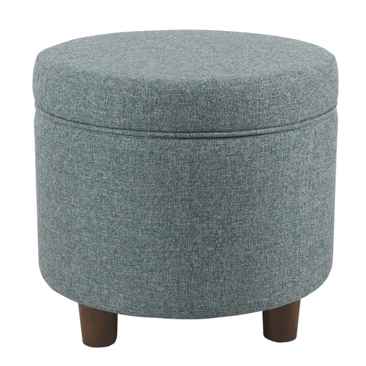 HomePop Round Storage Ottoman, Multiple Colors
