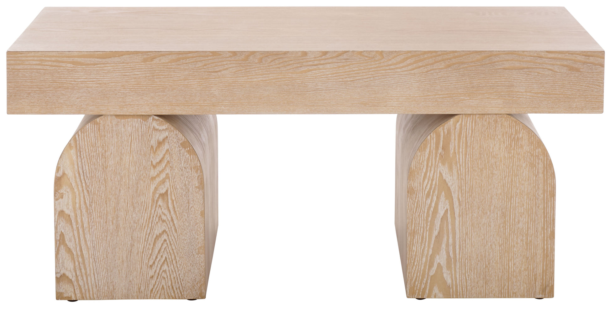 Safavieh Okashu Glam Ash Veneer Coffee Table, Bleached White