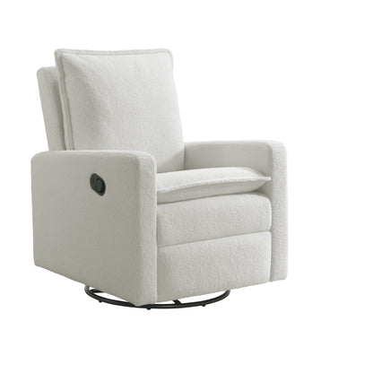 Soho Baby Coventry Glider Recliner Boucle White