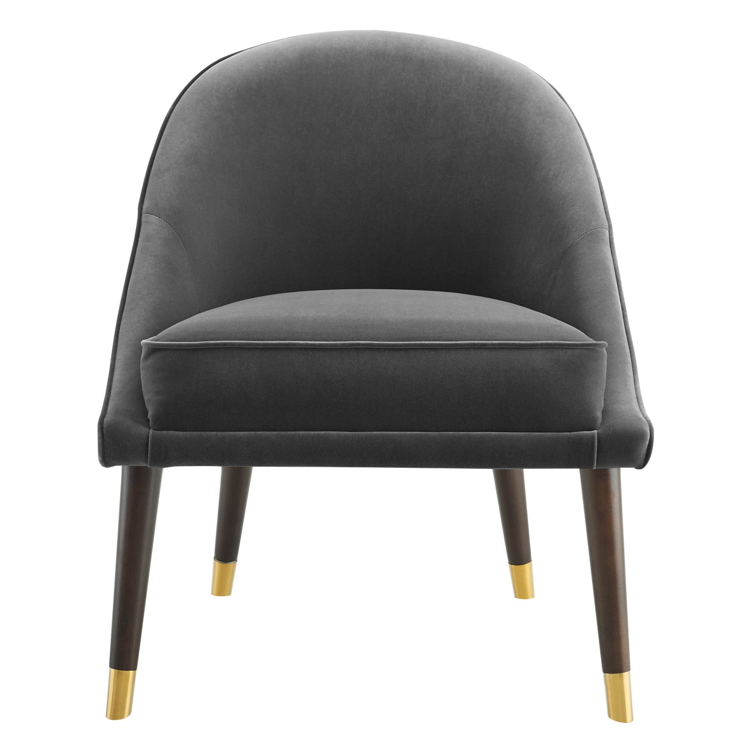 Steve Silver Avalon Velvet Accent Chair - Charcoal