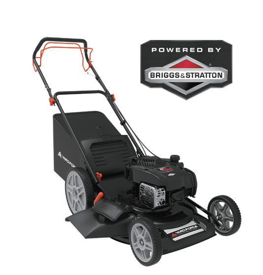 Yard Force YF22-3N1SP Self-Propelled Lawn Mower - 150cc Briggs & Stratton Engine, 22” Steel Deck, 3-in-1 Cutting System, Single-Lever Height Adjustment, Compact Fold Handle, 2-Year Warranty