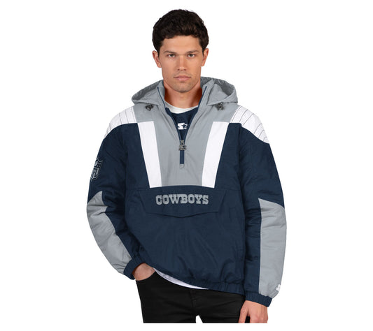 NFL Officially Licensed Dallas Starter Crinkle Breakaway Pullover Jacket