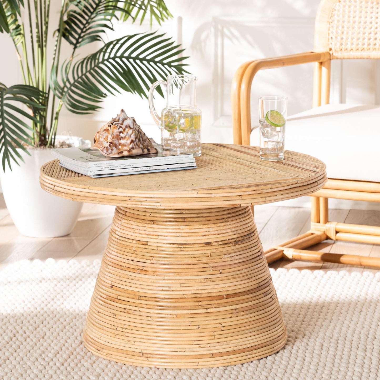bali & pari Bella Boho Coffee Table, One Size, Natural
