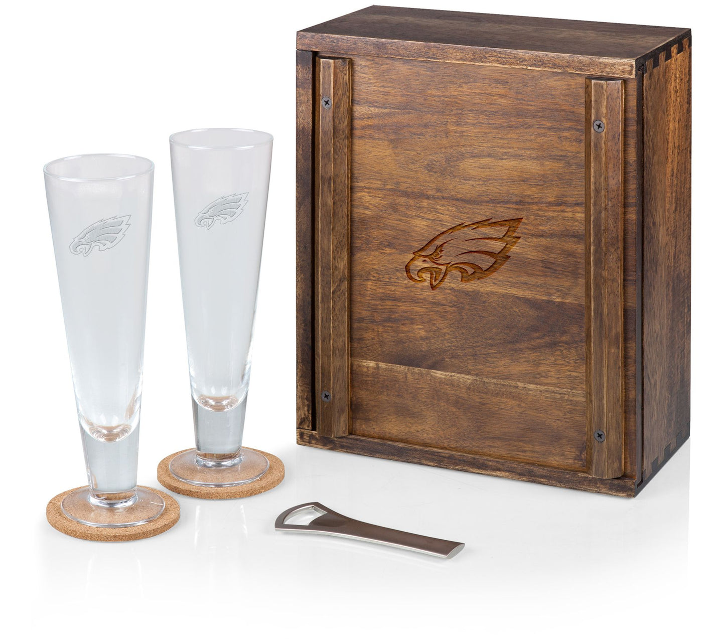Picnic Time NFL Pilsner Beer Glass Gift Set
