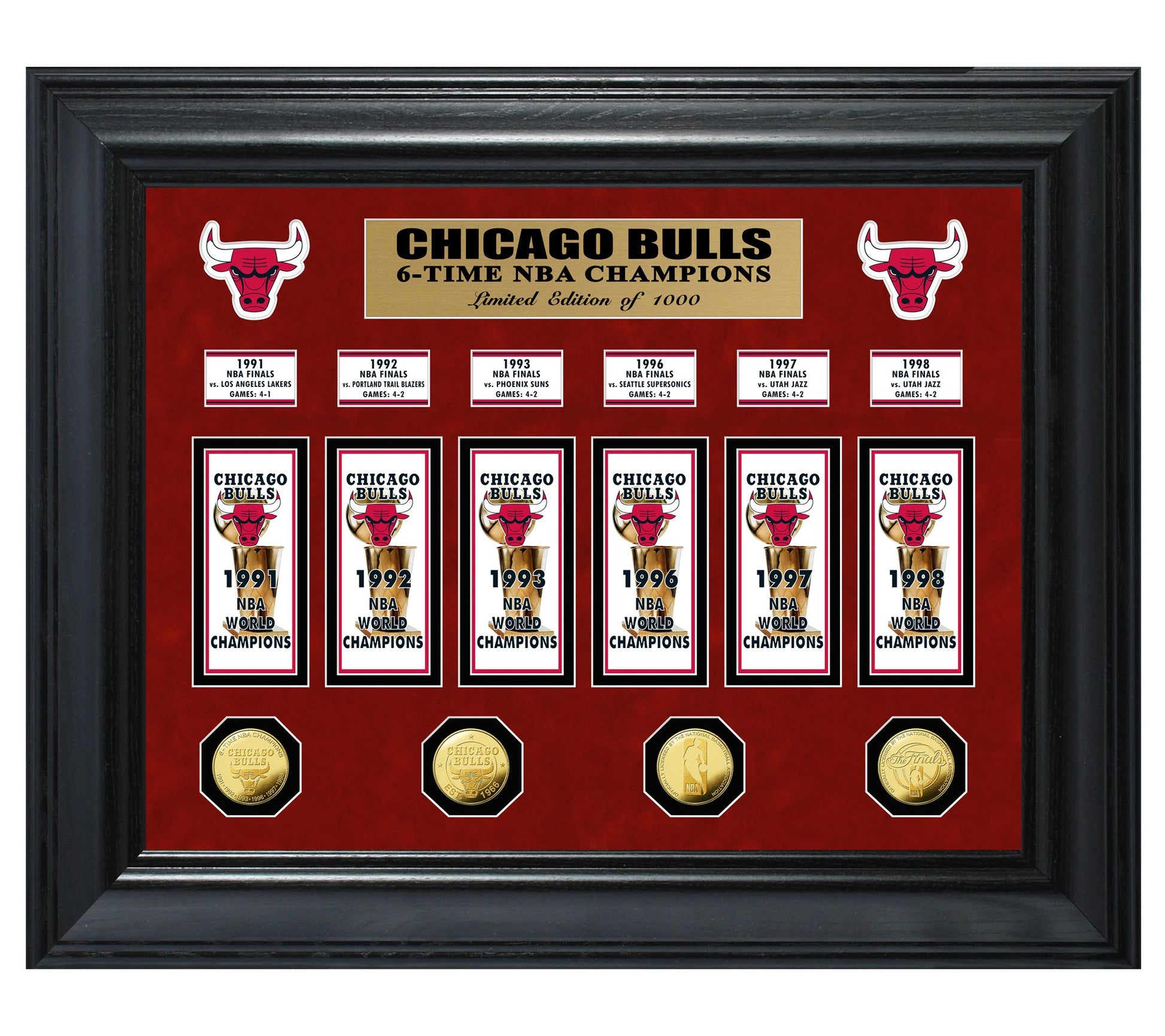 NBA Champs Deluxe Banner Frame
