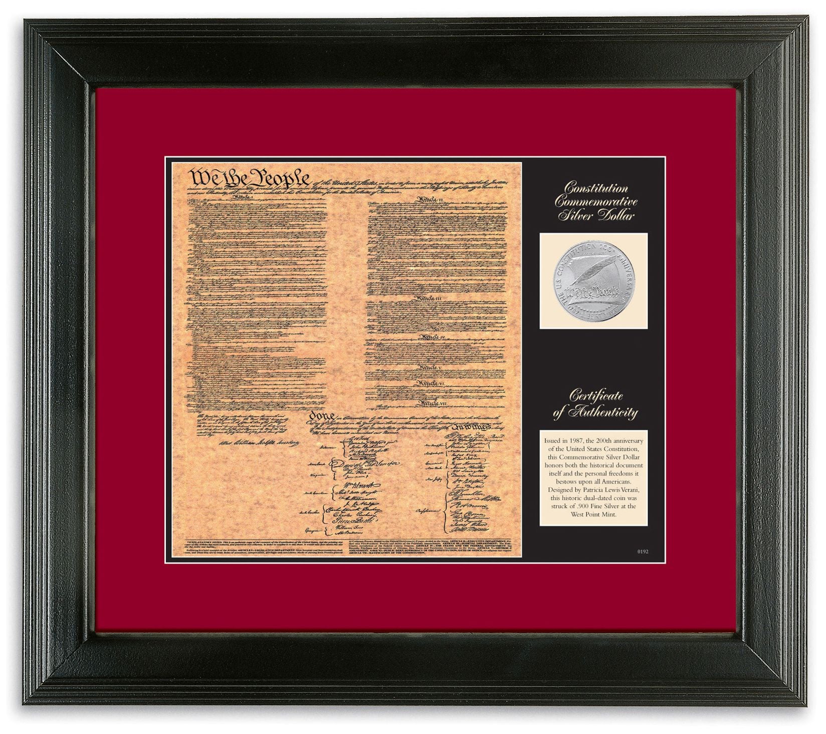Birth of a Nation Constitution Coin Frame