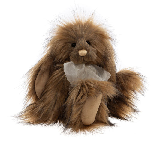 Charlie Bears Honey Moon 13" Plush Rabbit w/ Long-Pile Fur