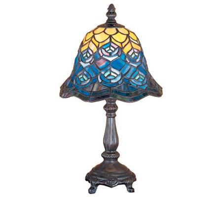 Meyda Peacock Feather Mini Lamp