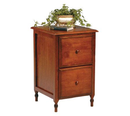 OSP Home Furnishings File Cabinet in Antique Chrry Finish