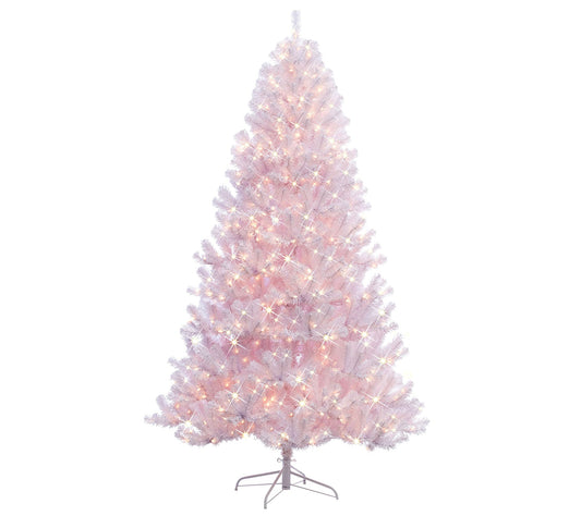 Puleo 7.5' Pre-Lit White Northern Fir ChristmasTree