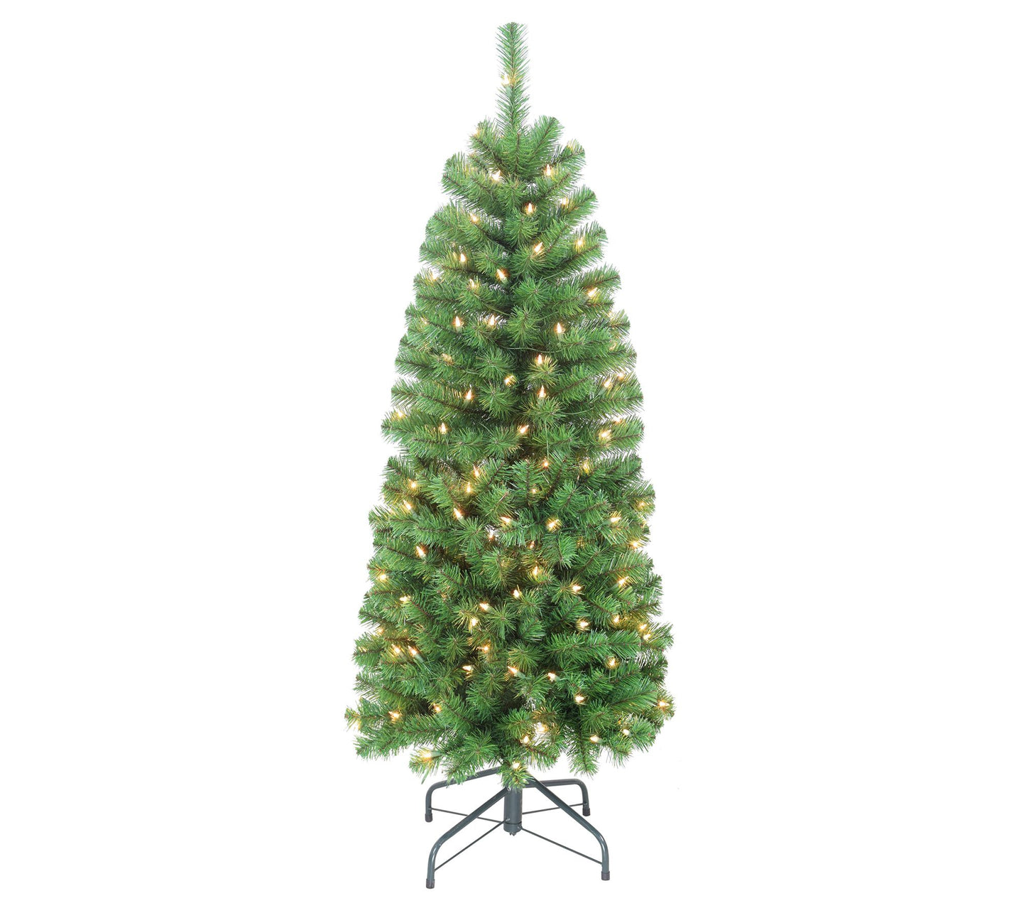 Puleo Pre-Lit 4.5' Pencil Northern Fir Christma s Tree