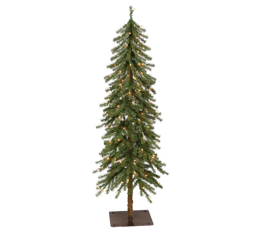 Puleo Pre-Lit 6' Alpine Artificial Christmas Tree w/200 Light