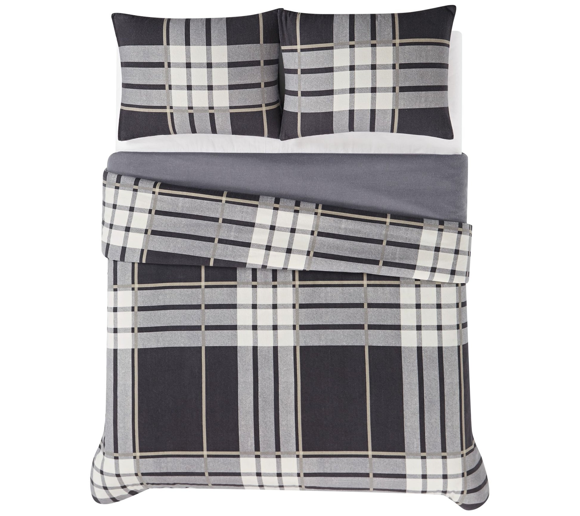 Truly Soft Milo Plaid Full/Queen 3 PC Flannel Comforter Set