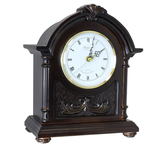 Bedford Clock Collection Wood Mantel Clock withChimes
