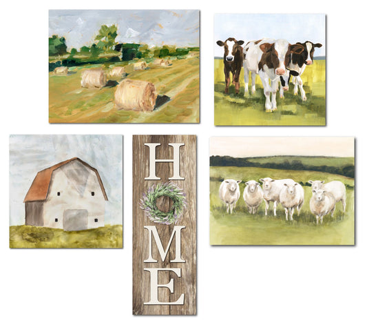 Courtside Market Spring Farm 5-Piece Canvas Set