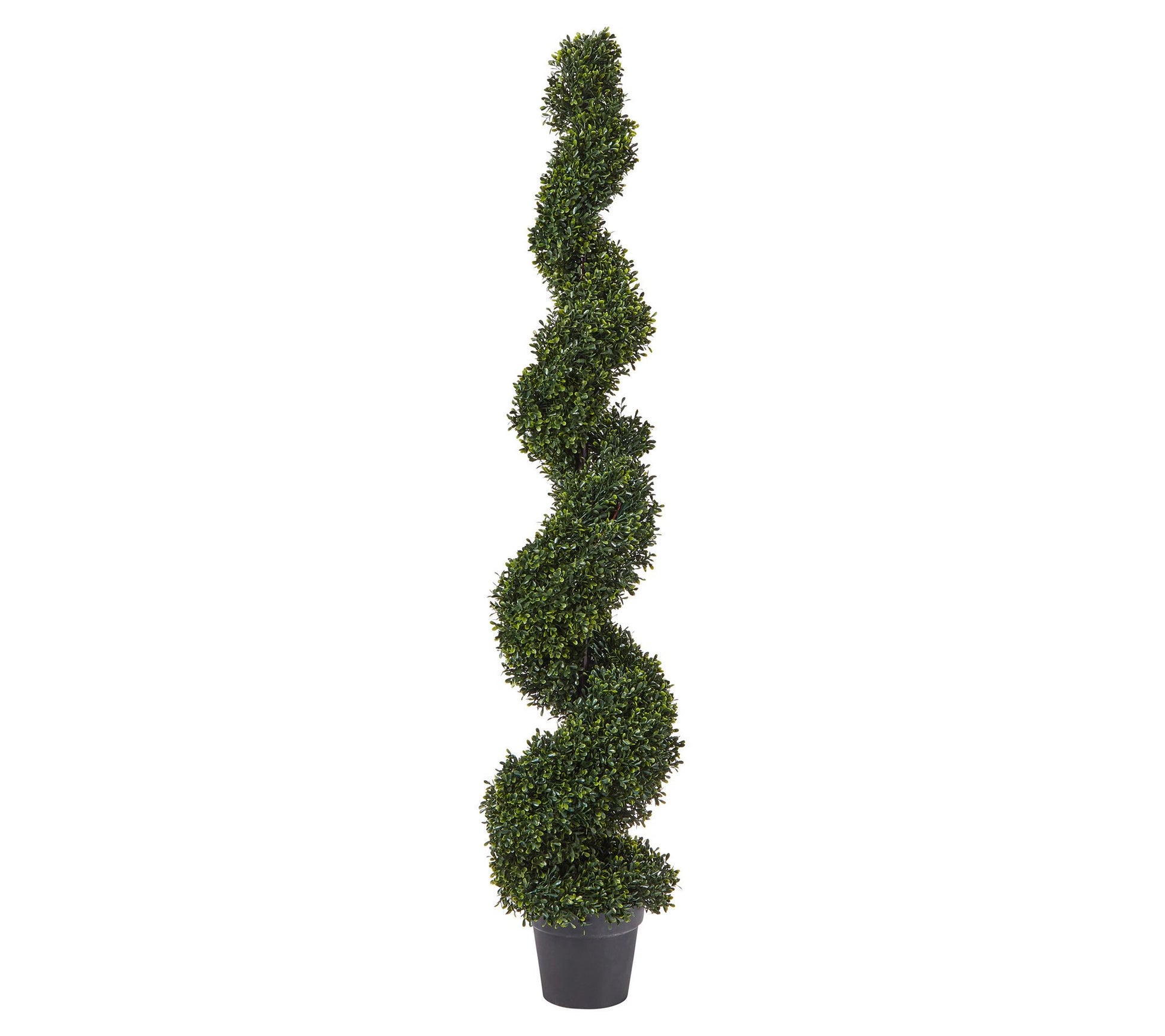 Nature Spring 5' Spiral Faux Boxwood Topiary