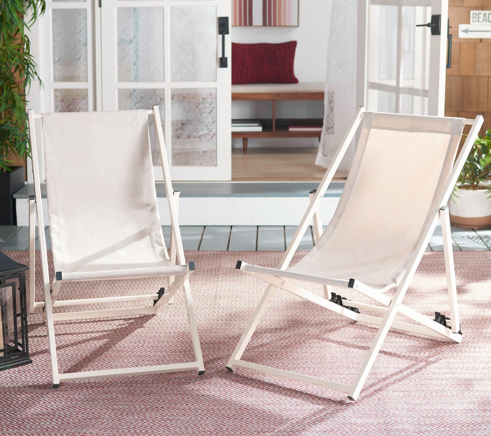 Breslin Sling Chairs, Set of 2 by Safavieh