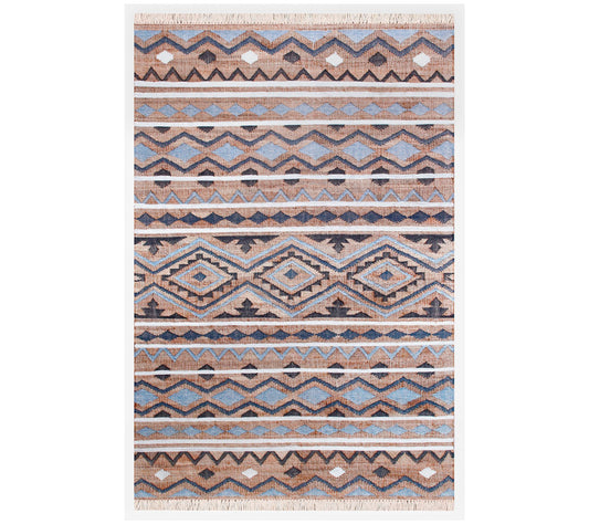 Ox Bay Coastal Handwoven 4'x6' Jute and Cotton Dhurrie Rug
