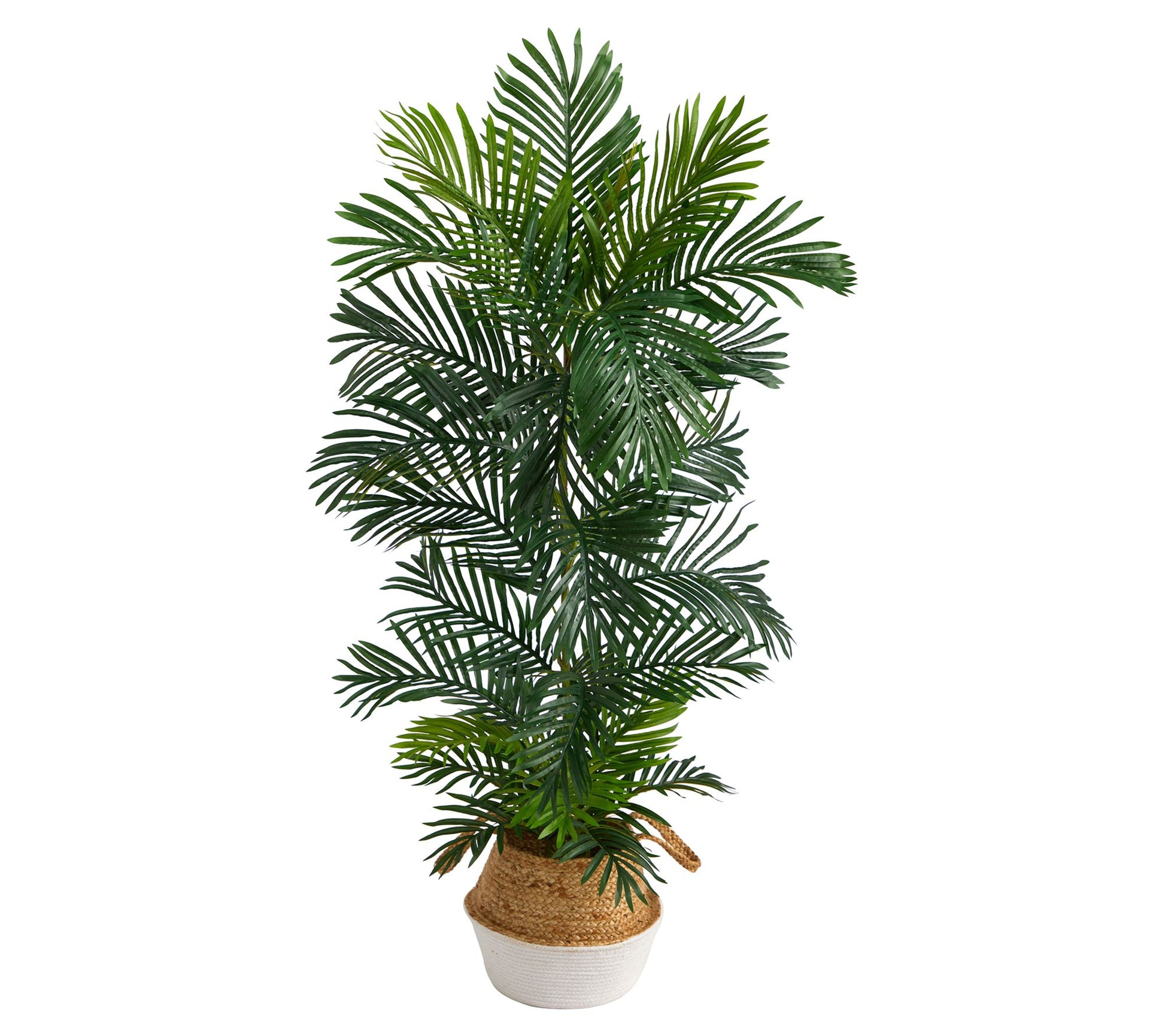 Nearly Natural 5' Areca Artificial Palm Tree in Woven Planter