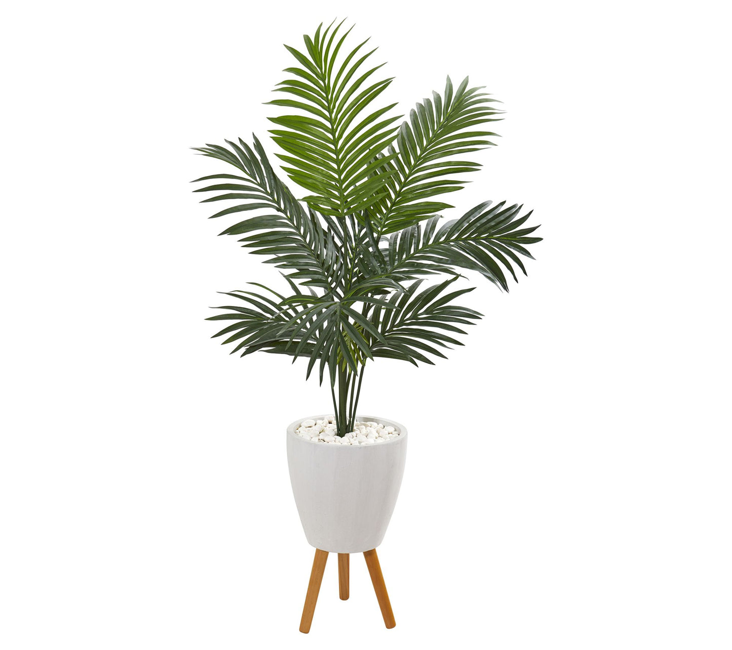 Nearly Natural 4.5' Kentia Artificial Palm Tree in Planter