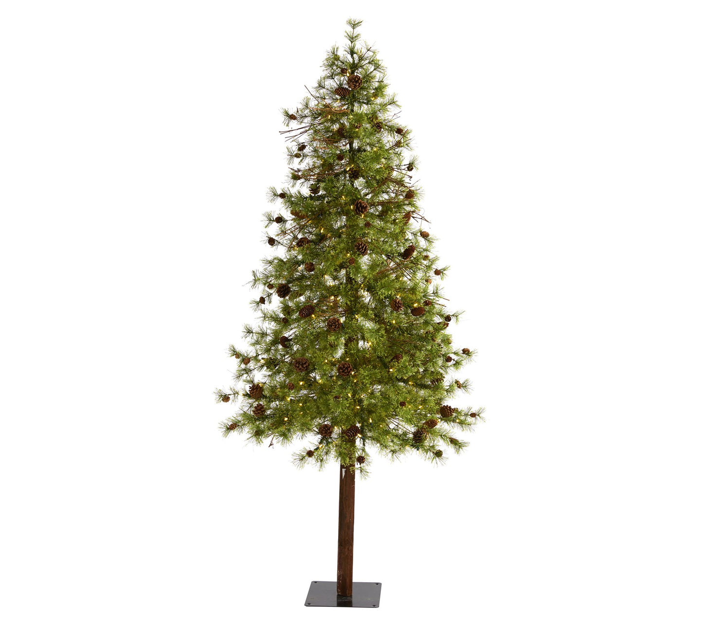 Nearly Natural 7' Tree w/200 Clear multifunction LED Lights