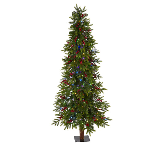 Nearly Natural 6' Victoria Tree w/250 Multi Color LED