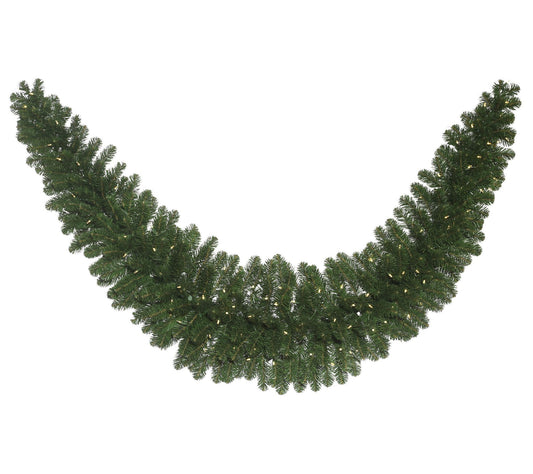 Vickerman 9' x 24" Oregon Swag Garl WA 150LED WmWht