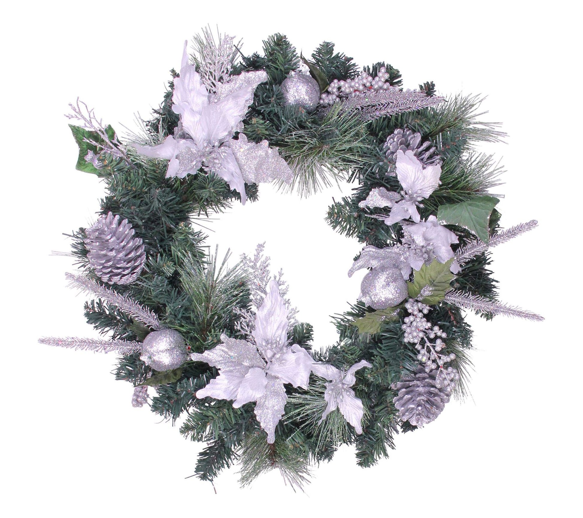 Northlight Silver Sparkle Wreath