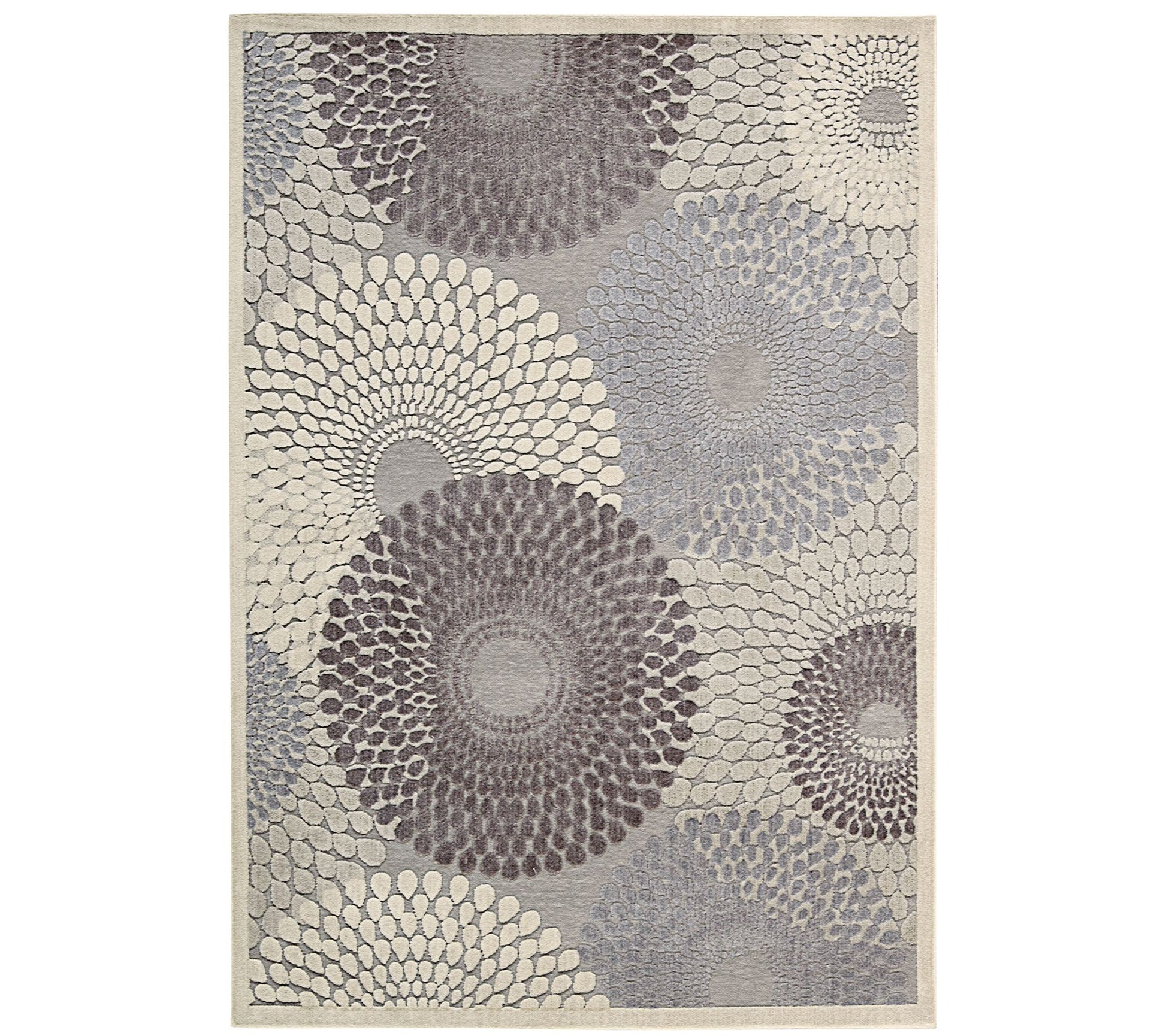 Nourison Graphic Illusions Grey 5'3" x 7'5" Area Rug