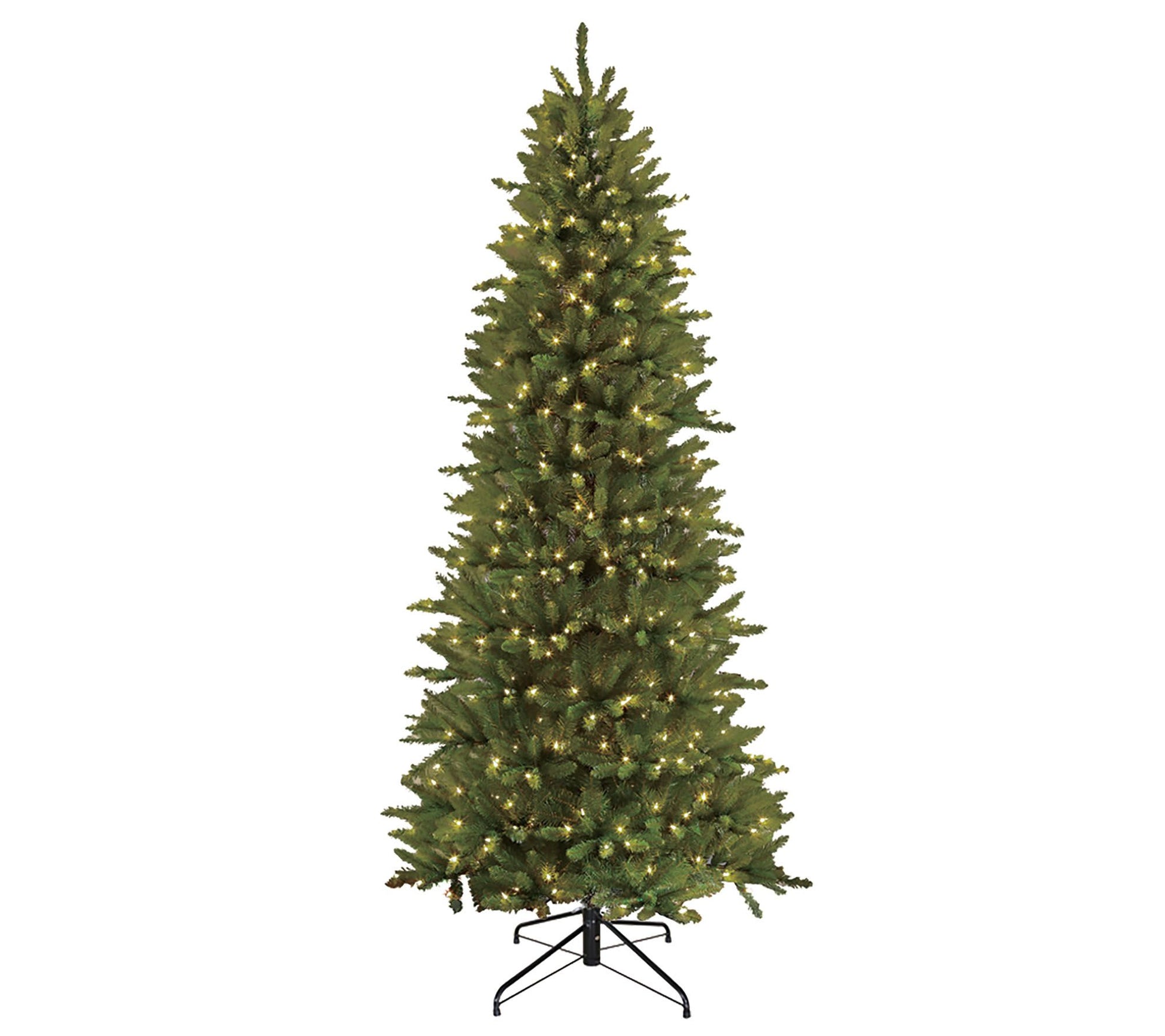 Puleo International 9' Pre-Lit Slim Franklin Fi r Tree