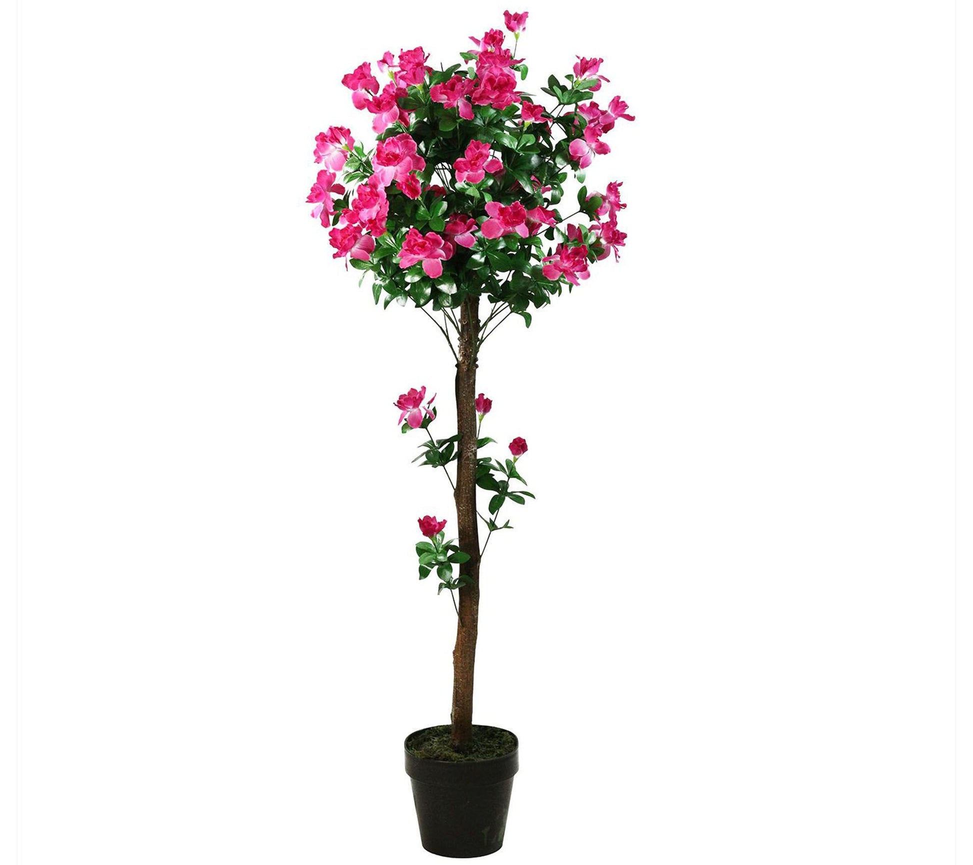 Northlight Decorative Potted Artificial Pink Azalea Tree