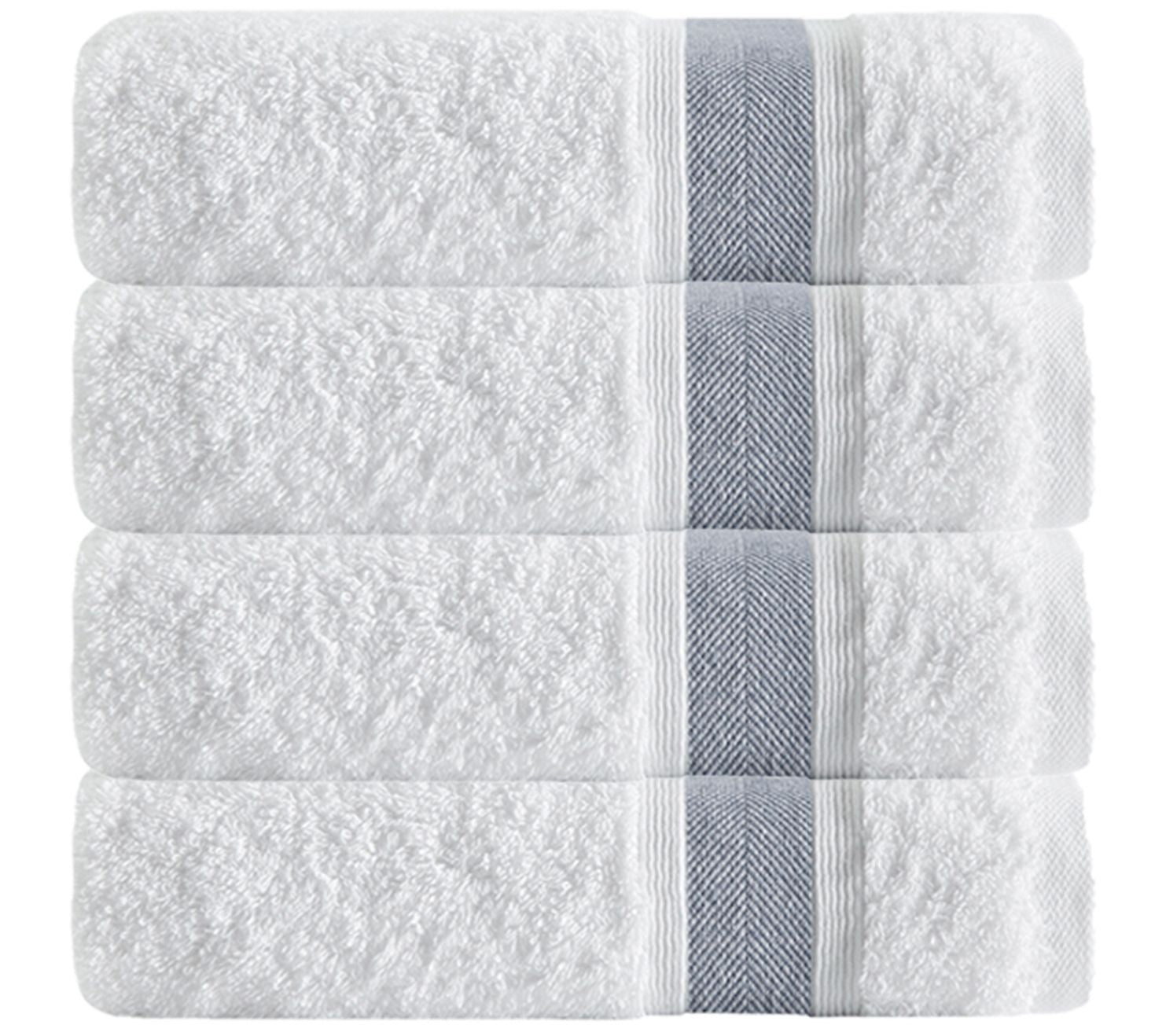 Unique Turkish Cotton Bath Towels (Set Of 4)
