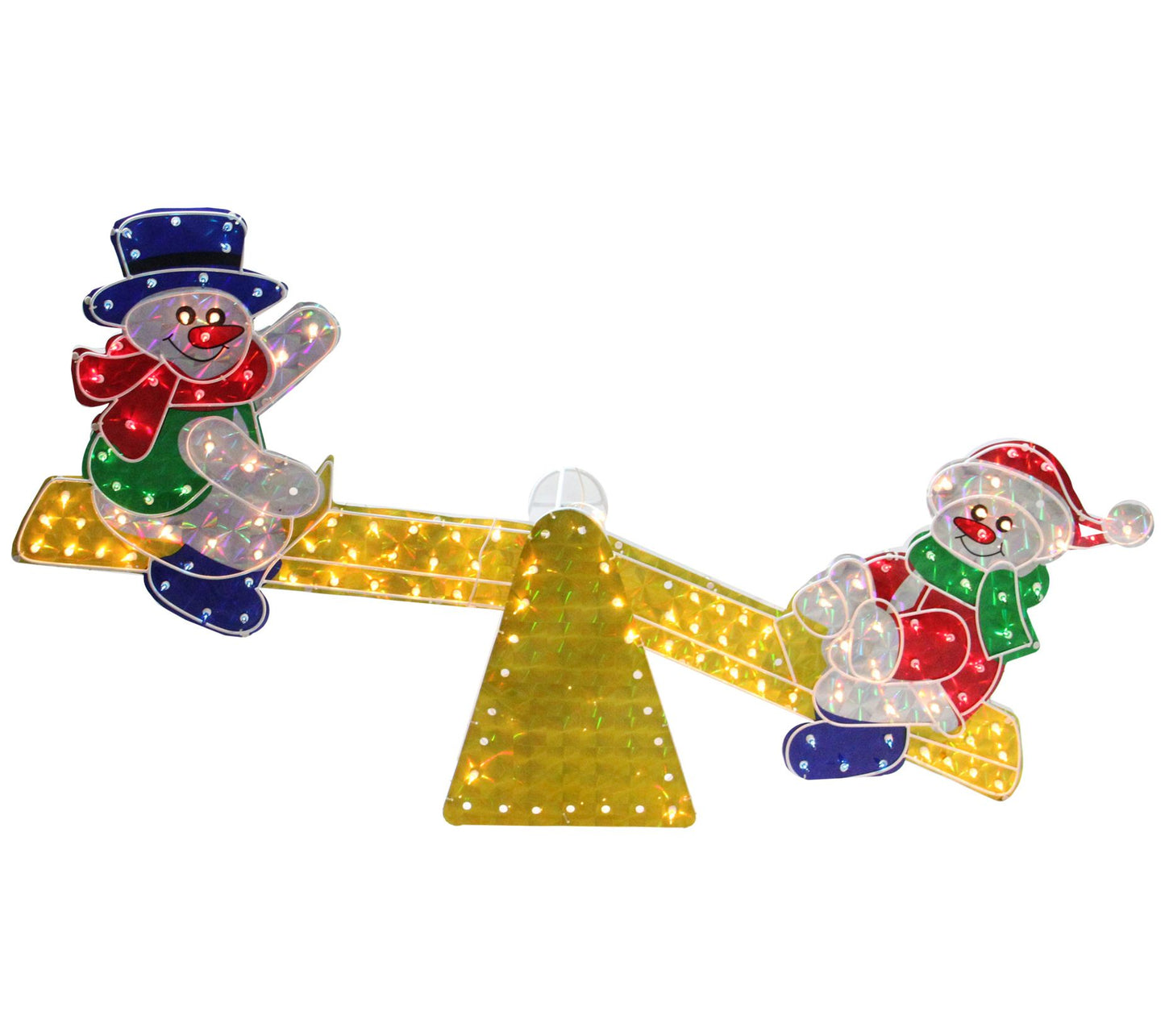Northlight Snowmen See Saw Lighted Christmas Decoration