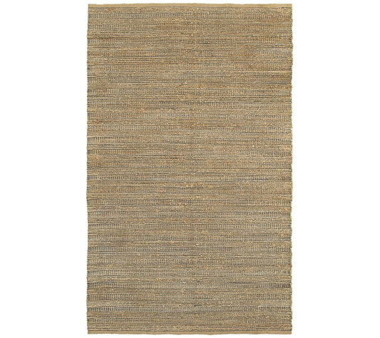 Ox Bay 5' x 7'9" Jute and Chenille Gray Plaid Area Rug