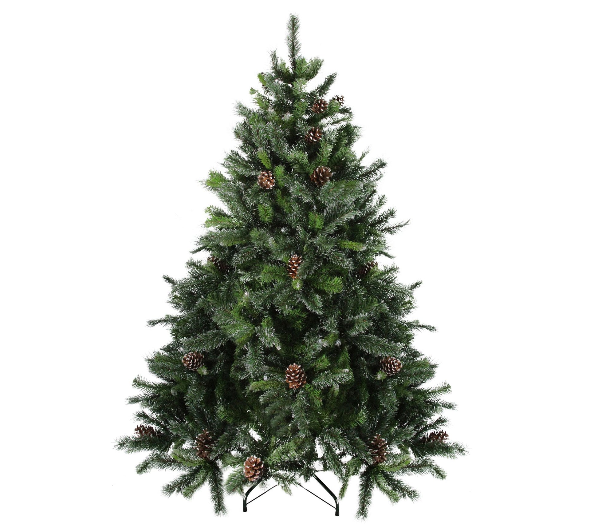 Northlight Snowy Delta Pine with Pine Cones Christmas Tree