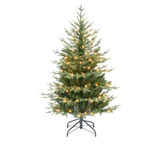 Puleo International 4.5' Pre-lit Slim Balsam Fir Tree