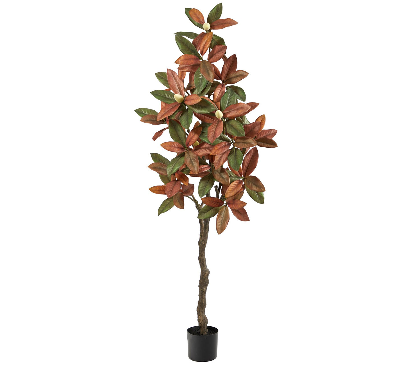 Nearly Natural 6' Fall Magnolia Artificial Tree