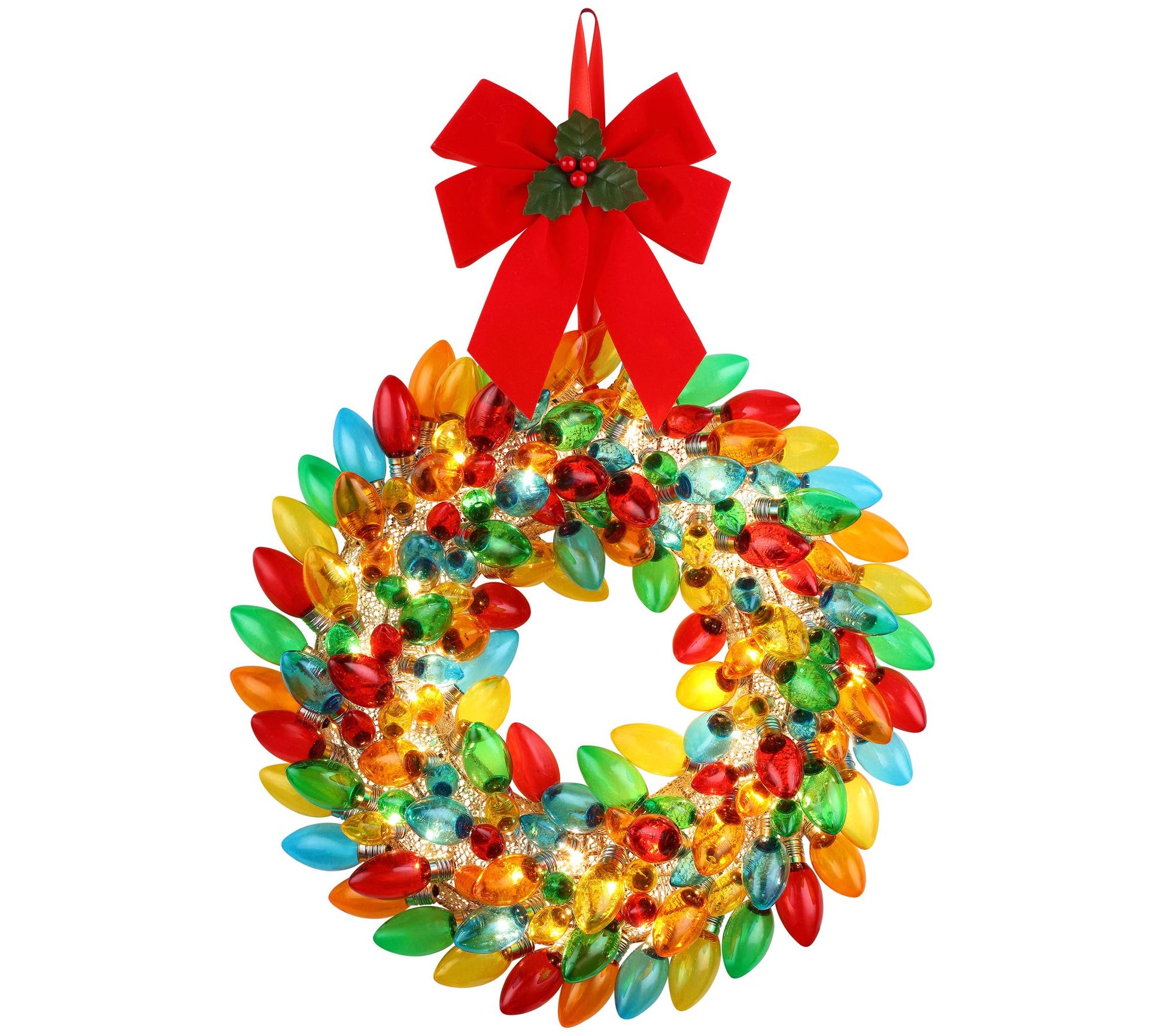 Mr. Christmas Nostalgic  17" C9 Bulb Wreath