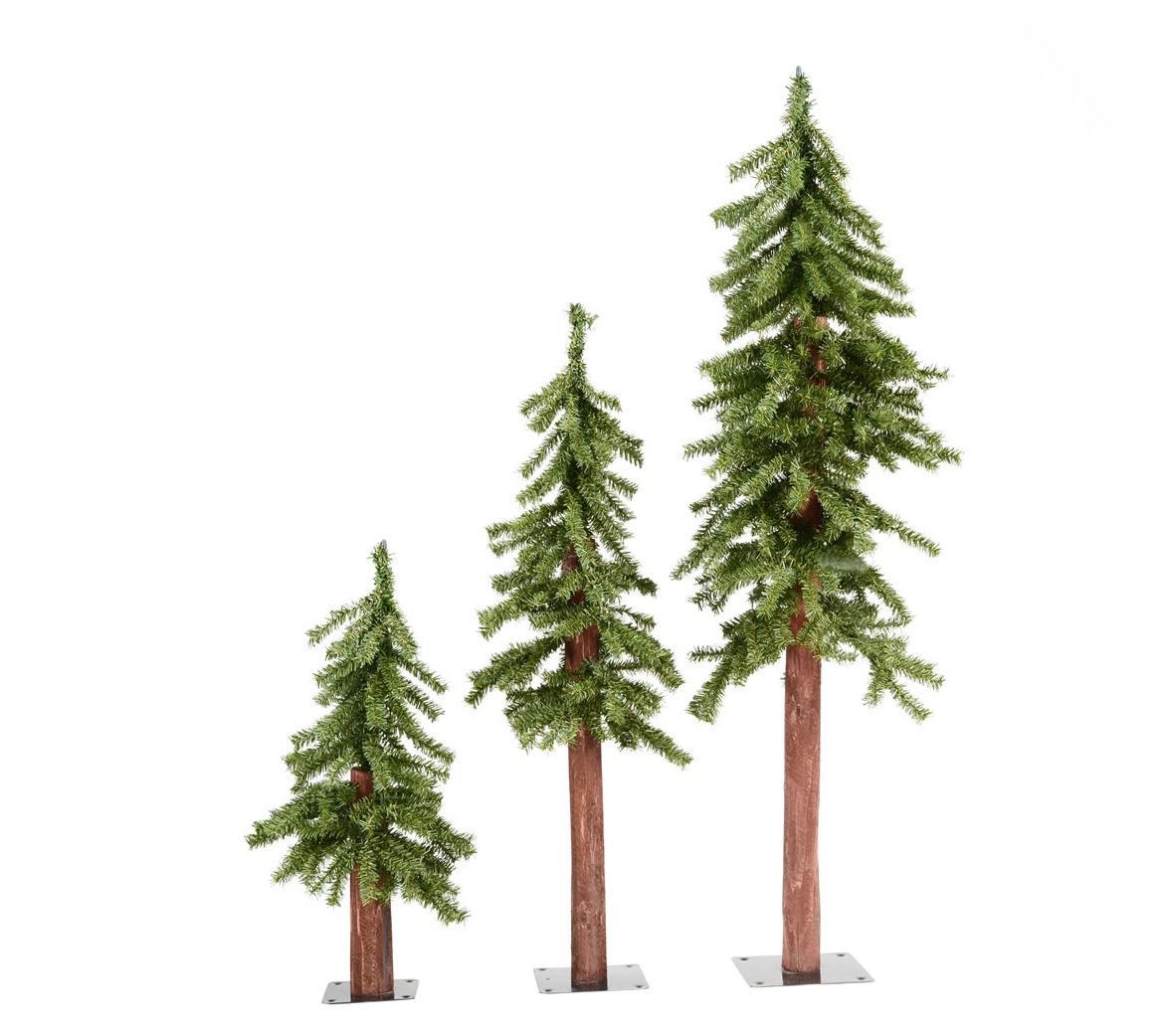 Vickerman 2', 3', and 4' Natural Alpine Tree Set, Unlit