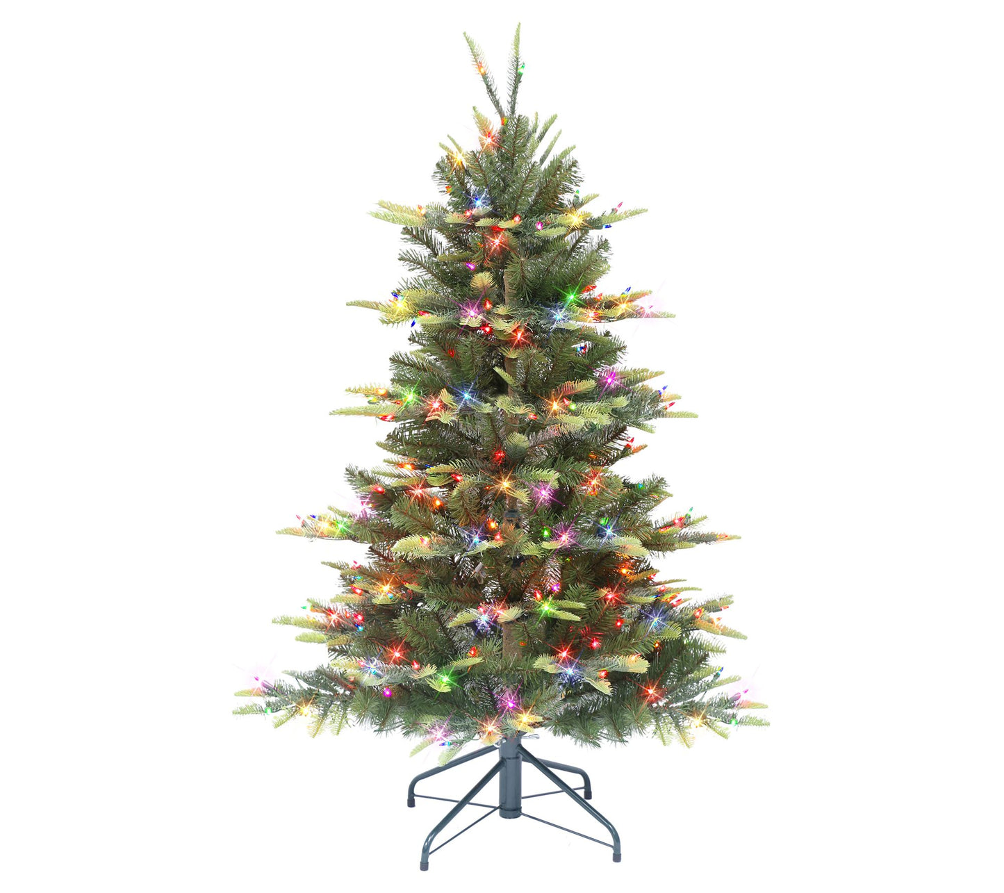 Puleo 4.5' Pre-lit Aspen Fir Tree, 250 Multi-Color Lights