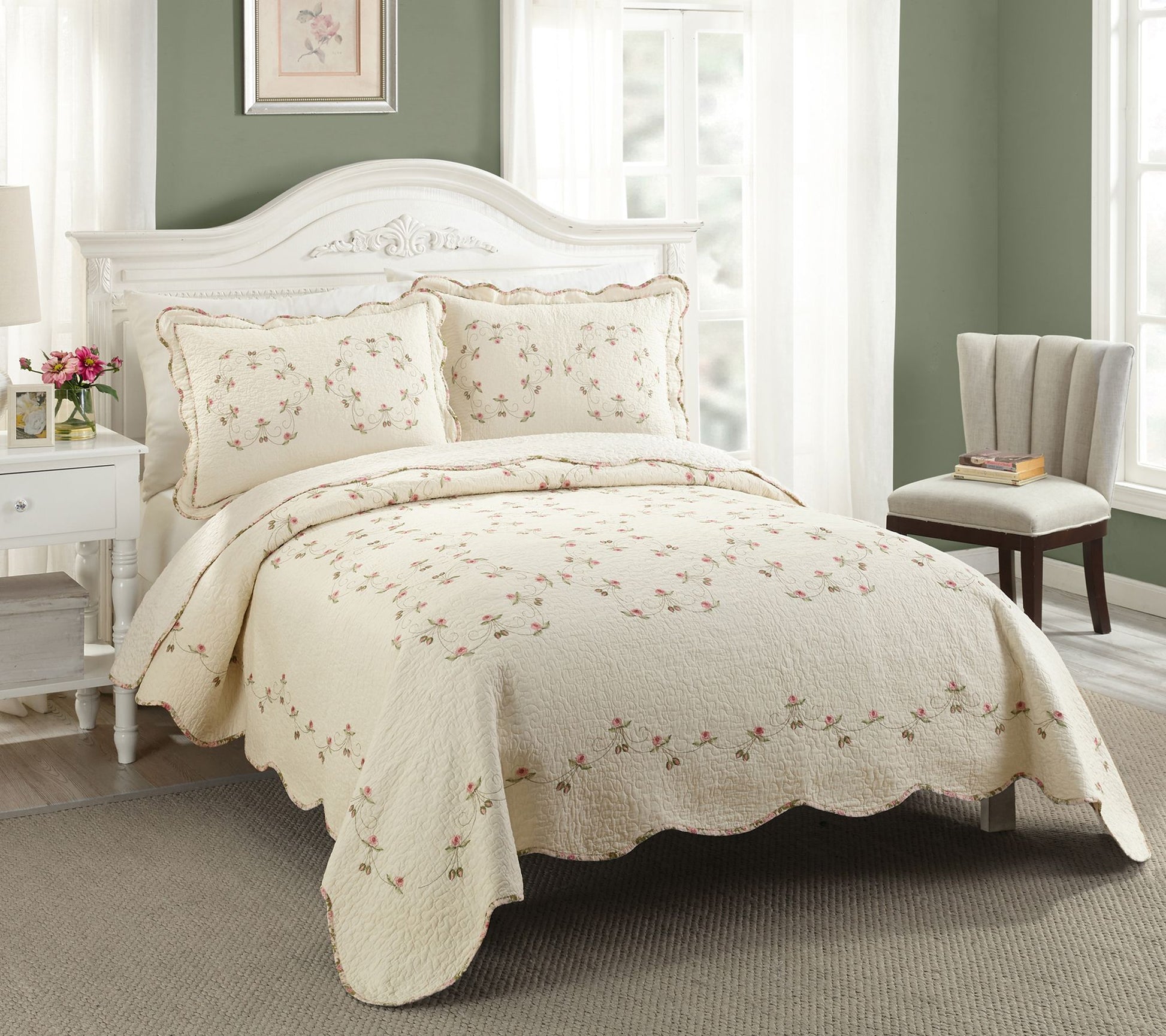 Modern Heirloom Felisa Full/Queen Quilt Set - 3Piece