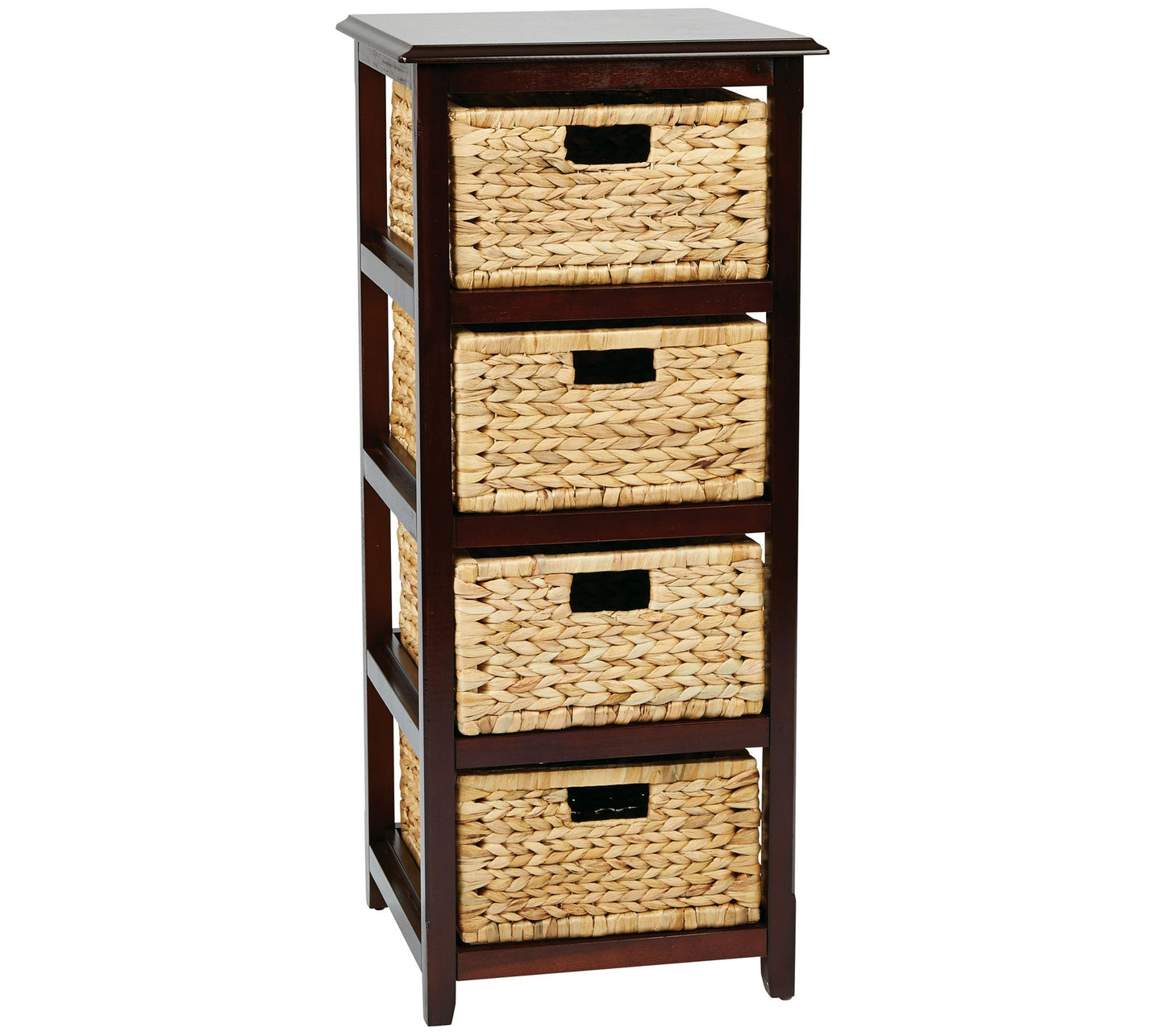 OSP Home Furnishings Seabrook Four-Tier StorageUnit