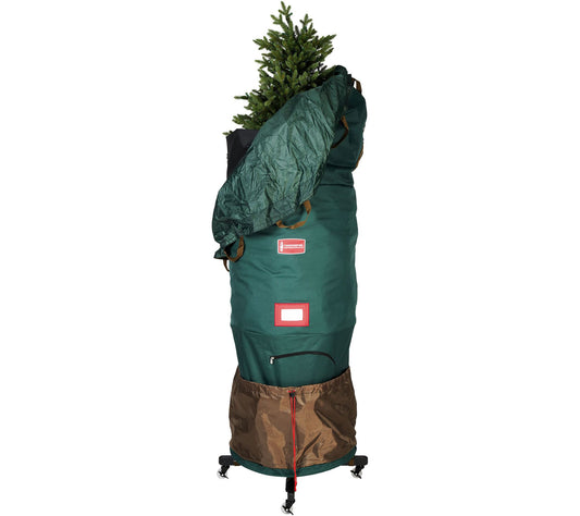 TreeKeeper Large Upright Tree Storage Bag w/Rolling Stand 6-9