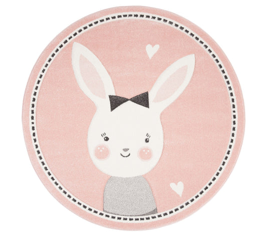 Carousel Kids 166 Collection 5'-3" X 5'-3" Roun d Rug