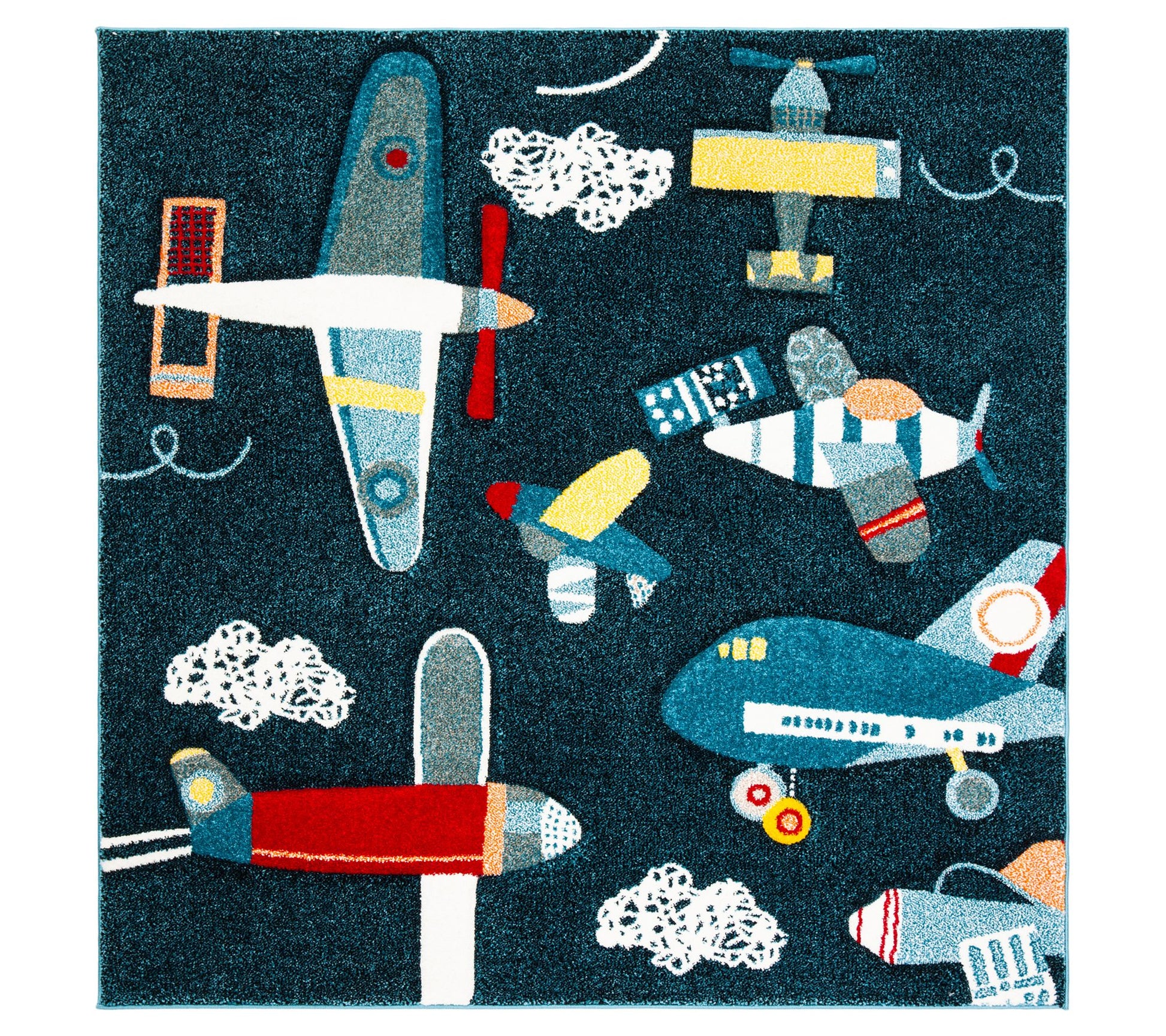 Carousel Kids 167 Collection 6'-7" X 6'-7" Squa re Rug