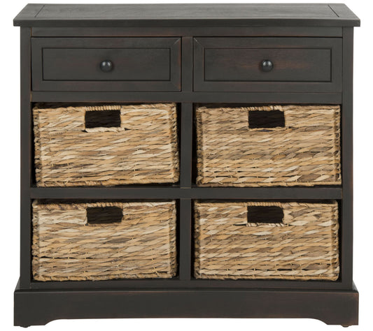 Safavieh Herman Storage Unit W/ Wicker Baskets
